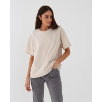 Футболка женская MIST basic, L-XL, бежевый