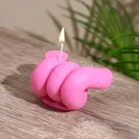 Свеча &laquo;Пружинка&raquo;, 7.5&times;4&times;4 см, соевый воск, МИКС