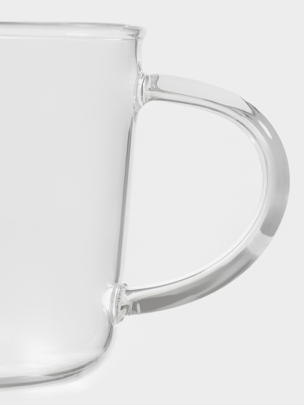 Кружка стеклянная "Кап", 450 мл,13х10х7,8см