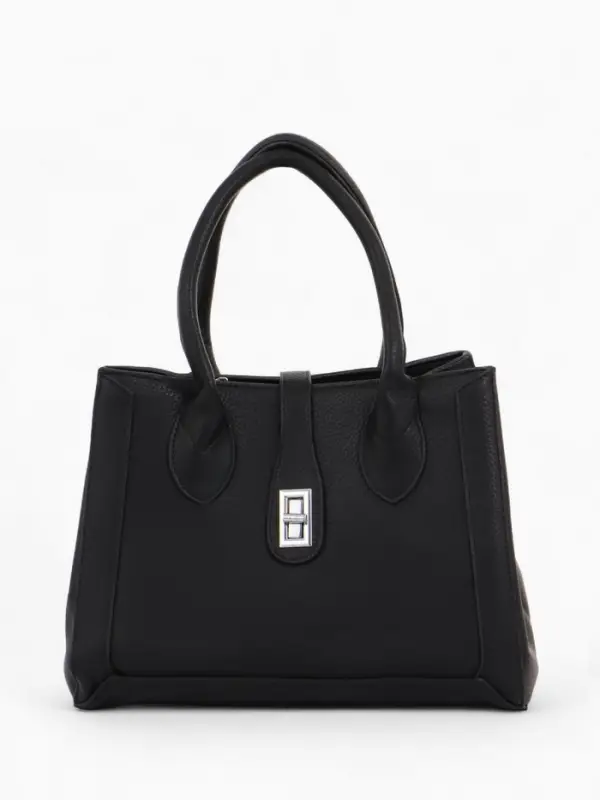 Сумка женская тоут TEXTURA на молнии, 31&times;11&times;21 см, чёрная