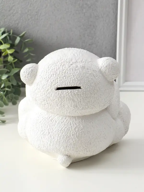 Копилка для денег &laquo;Мишка с букетом&raquo;, гипс, 19&times;20 см