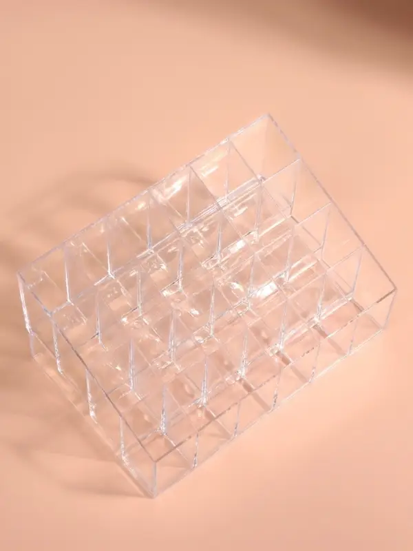Органайзер для хранения косметики, 24 секции, 14.5&times;10.5&times;7 см, прозрачный