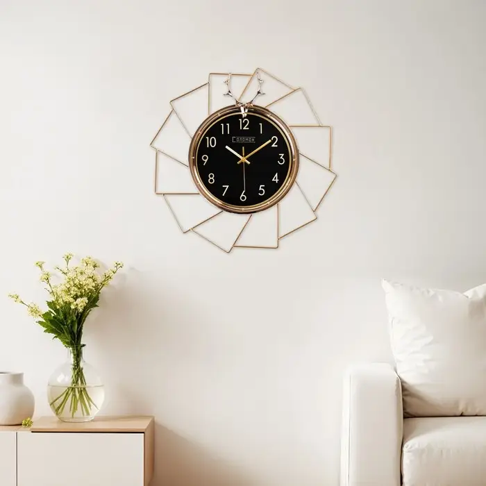 Часы настенные интерьерные &laquo;Олень&raquo;, бесшумные, плавный ход, 51&times;51 см, d=26 см, от батарейки 1хАА