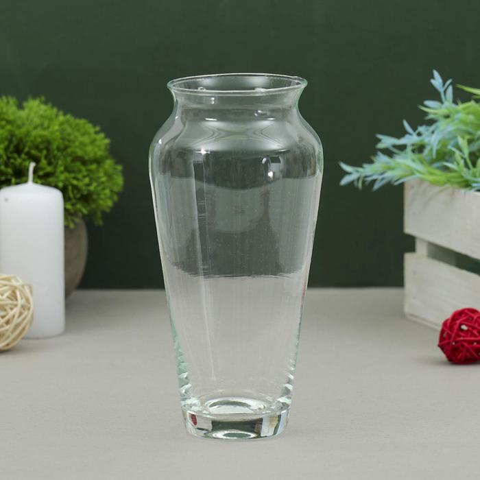 Ваза Ваза "Весна" 18/4 18х9 см, 0,65л 2589 прозрачная