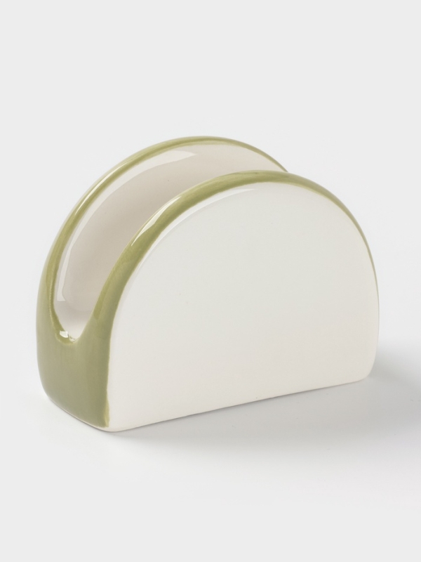 Салфетница Доляна "Зайка" цвет белый  9,5х4,3х7см