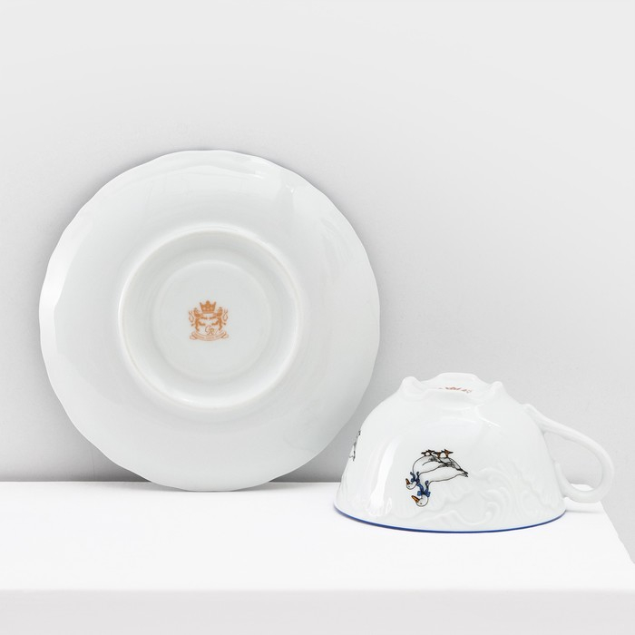 Чайный сервиз на 6 персон «Рококо. Гуси», 15 предметов