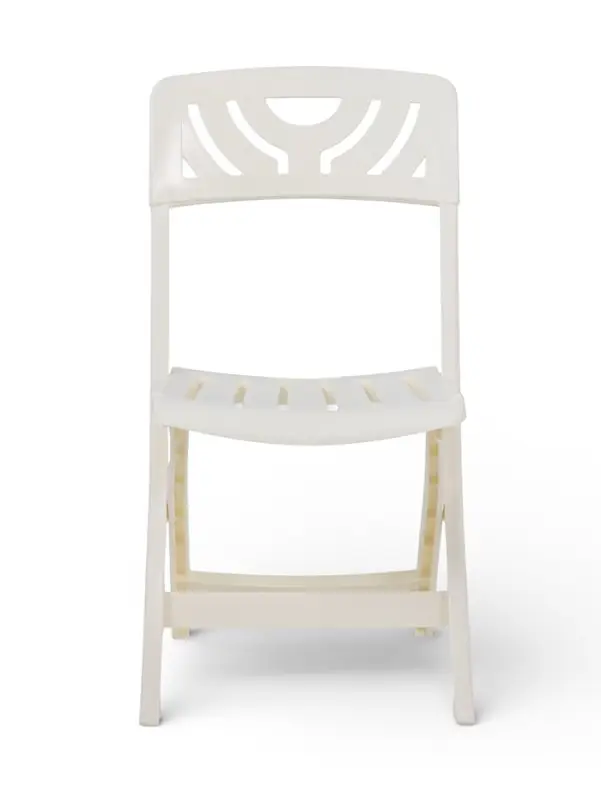 Стул садовый Decorona DeRiviera, 46&times;50&times;82 см, складной, пластиковый, белый