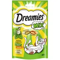 Лакомство Dreamies для кошек, курица и кошачья мята, 60 г