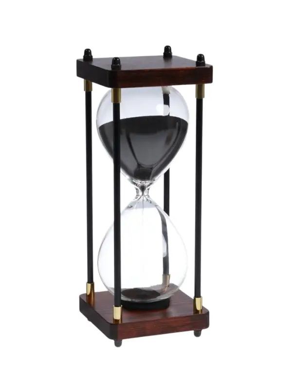 Часы песочные &laquo;Бесконечность&raquo;, на 30 минут, 25&times;9.5 см, чёрный песок