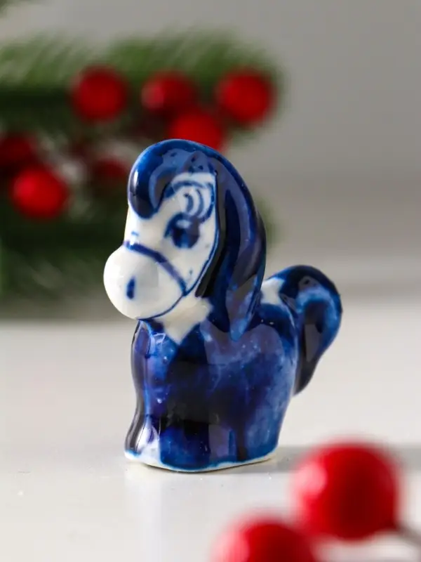 Сувенир  Сувенир "Конь Огонь",5х5 см, гжель