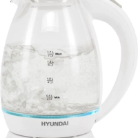 Чайник HYK-G2409 1.7л. 2200Вт белый серебристый