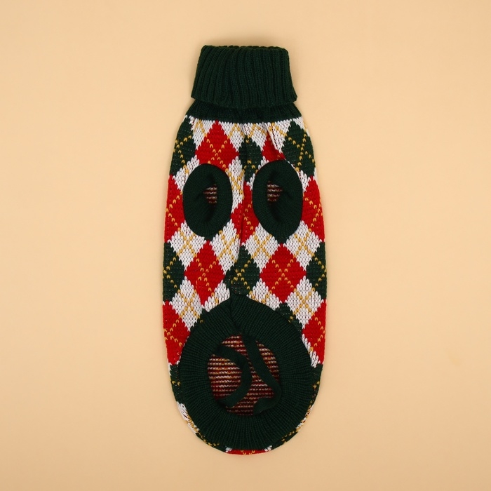 Свитер  Свитер "Шахматы",  XL (ДС 34, ОШ 34, ОГ 32-51 см)