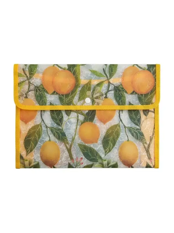 Папка-конверт с окантовкой А4 "FLORA.PARADISE.LEMONS"&para;