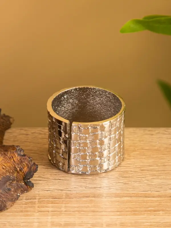 Кольца для салфеток (набор 4 шт) алюминий 15х12,5х5 см