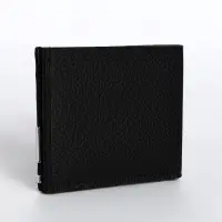 Портмоне мужское без застёжки, отдел для карт, для купюр, цвет чёрный