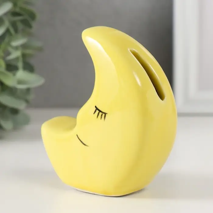 Копилка для денег &laquo;Спящий месяц&raquo;, керамика, 9.5&times;4&times;10 см