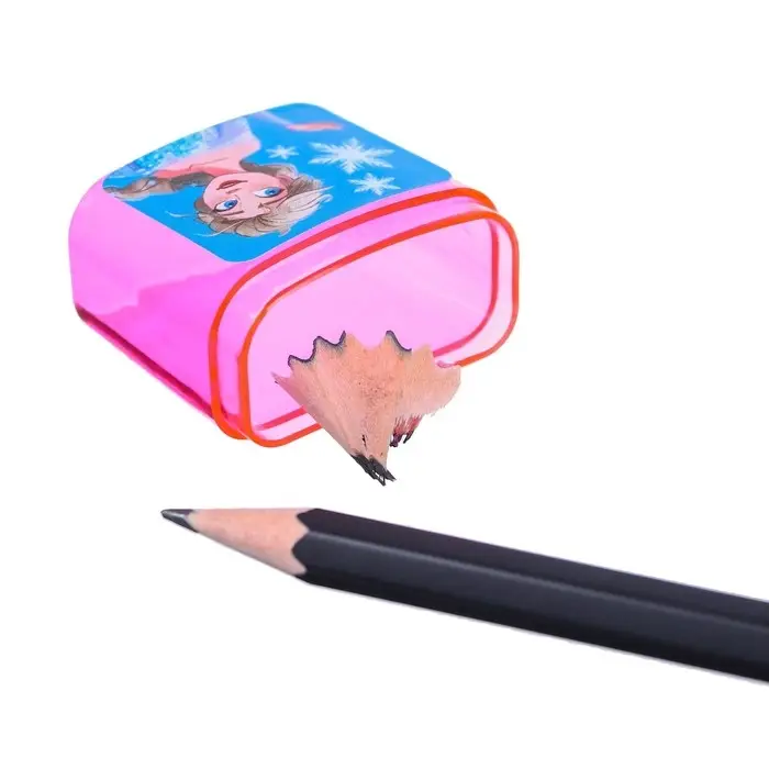 Точилка пластиковая с контейнером, двойная, МИКС, «Холодное сердце»