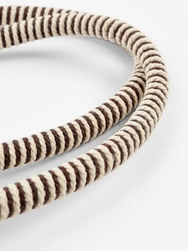 Ручки для сумки, 2 шт., вощёный шнур, 46&plusmn;1&times;4.5 см, чёрные