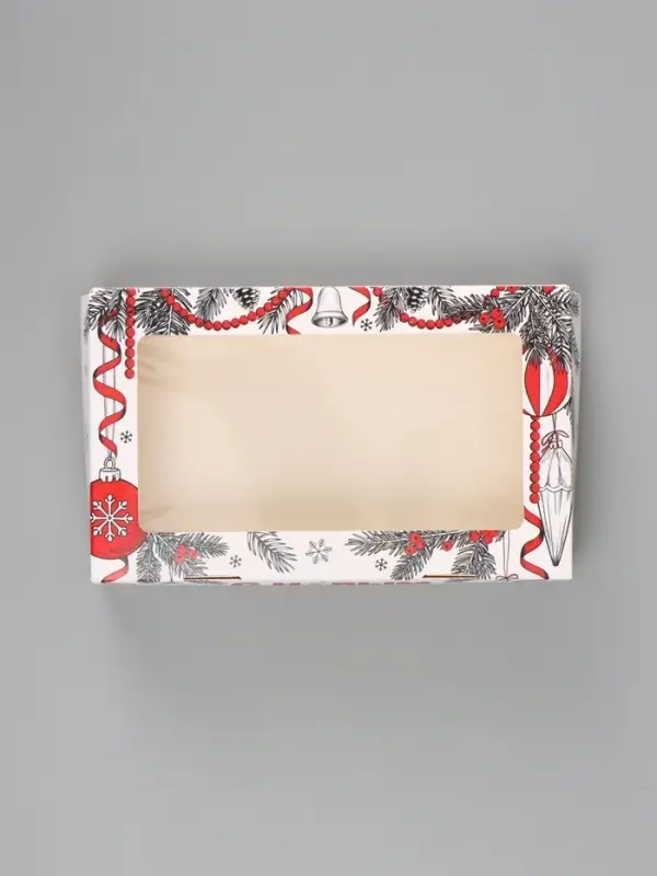 Коробка подарочная новогодняя, складная 20&times;12&times;4 см &laquo;С Новым годом!&raquo;