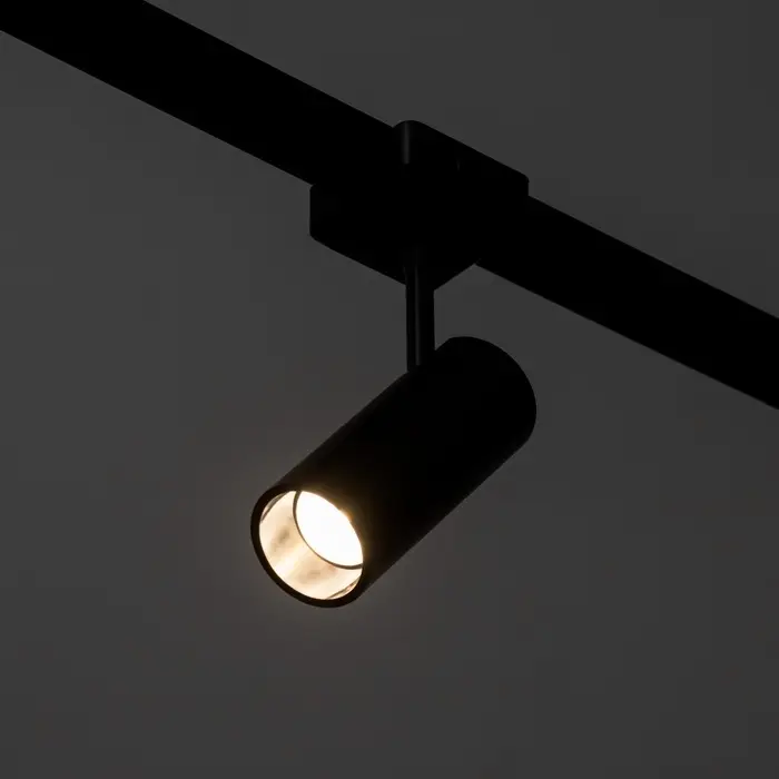 Светильник трековый BayerLux SLIM &laquo;Цилиндр&raquo;, LED, 12 Вт, 3000K-6000К, 48 В, CRI90, 4.5&times;11.3&times;13.4 см, чёрный