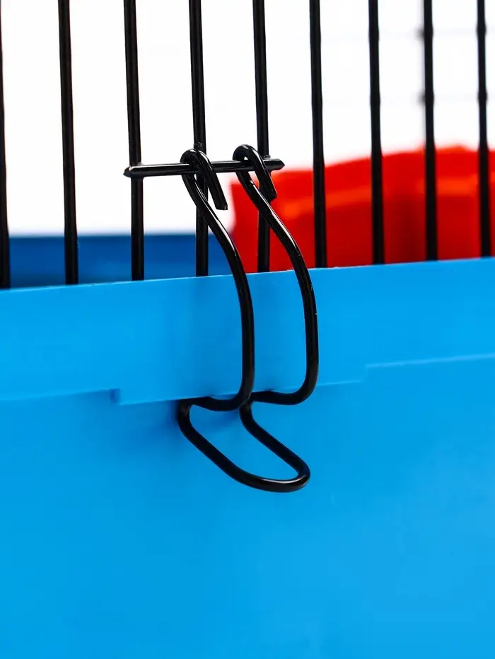 Клетка для грызунов "Мини" двухярусная, 29 x 25 х 32 см, синий Клетка для грызунов "Мини" двухярусная, 29 x 25 х 32 см, синий