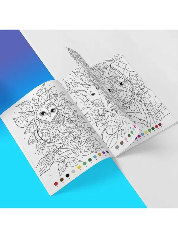 Раскраски по номерам &laquo;Для девочек&raquo;, набор 4 шт., по 16 стр.