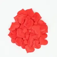 Сердечки декоративные 50 шт., 3.2 см, красные