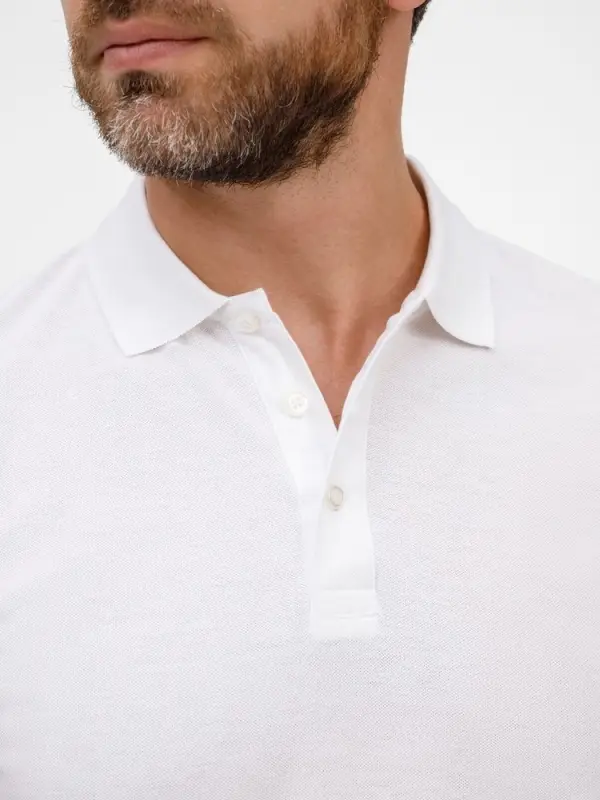 Рубашка поло унисекс Tervise, белая, размер L