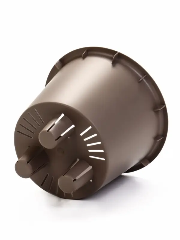 Кашпо со вставкой 1,9 л d18 см h16,5 см РАМОНА серый