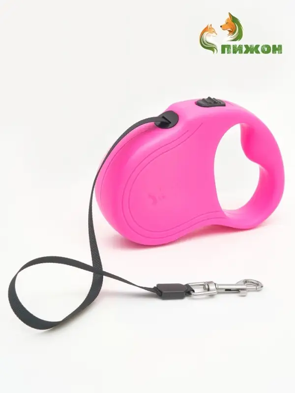 Рулетка  Рулетка "Следы", 3 м, до 10 кг, розовая