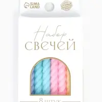 Свечи для торта &laquo;Цветная палитра&raquo;, 8 шт.