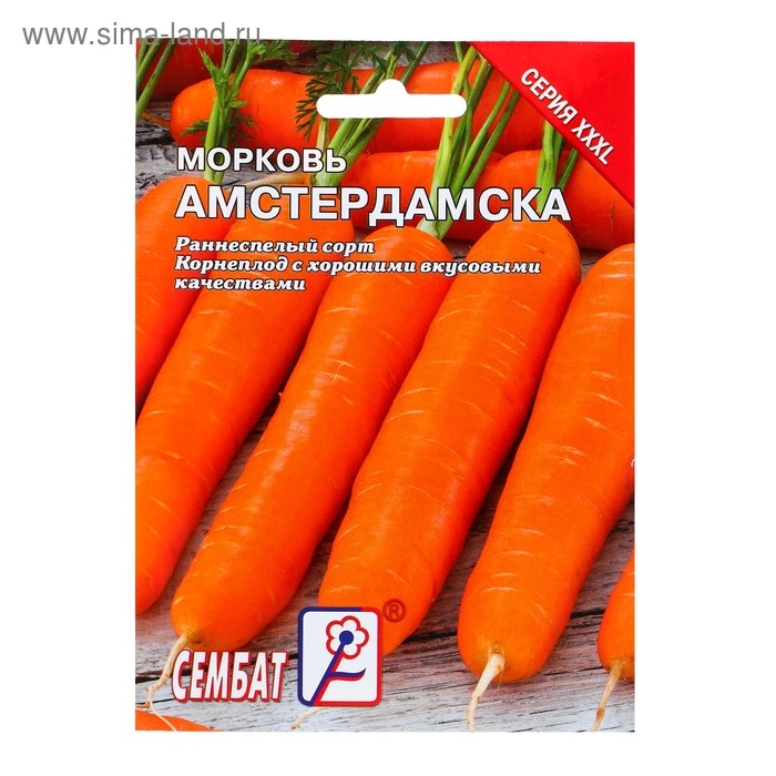 Семена ХХХL Морковь  Семена ХХХL Морковь "Амстердамска", 10 г