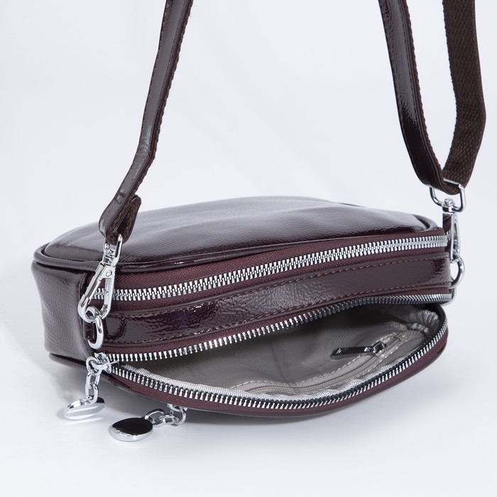 Сумка кросс-боди на молнии, цвет бордовый Сумка кросс-боди на молнии, цвет бордовый