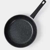 Сковорода Доляна Black Rock, d=26 см, ручка софт тач, антипригарное покрытие, чёрная