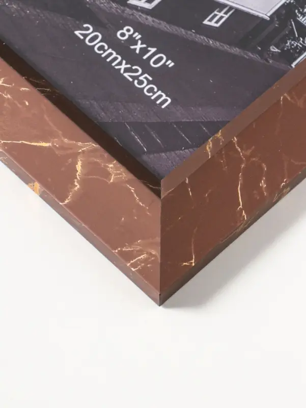 Фоторамка пластик 20х25 см "Гедеон" шоколад с золотом 32х28х2 см