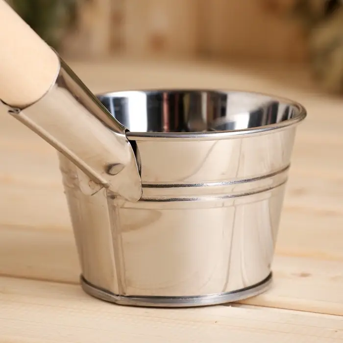 Ковш - черпак для бани и сауны &laquo;Парной&raquo;, 500 мл, нержавеющая сталь, деревянная ручка, &laquo;Добропаровъ&raquo;