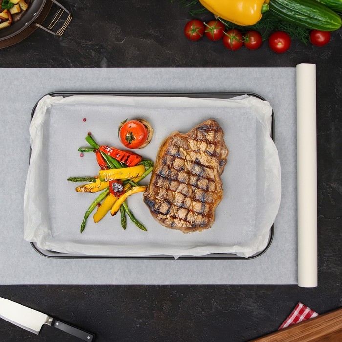 Бумага для выпечки  Бумага для выпечки "UPAK LAND",силиконизированая, белая 38 х 10 м