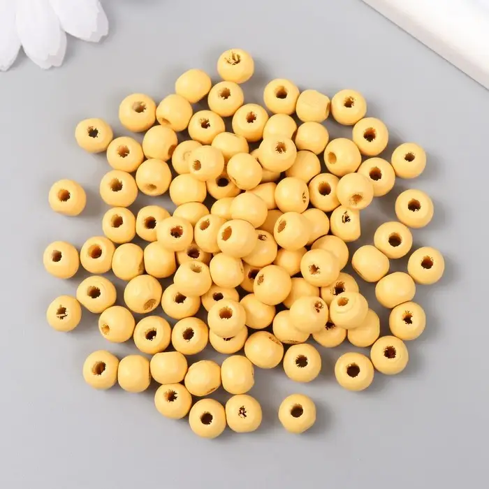 Бусины для творчества дерево "Самородок" d-0,8 см, набор 20 гр