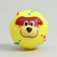 Игрушка для собак &laquo;Мяч Джим&raquo;, 6 см, пищащая, винил, жёлтый