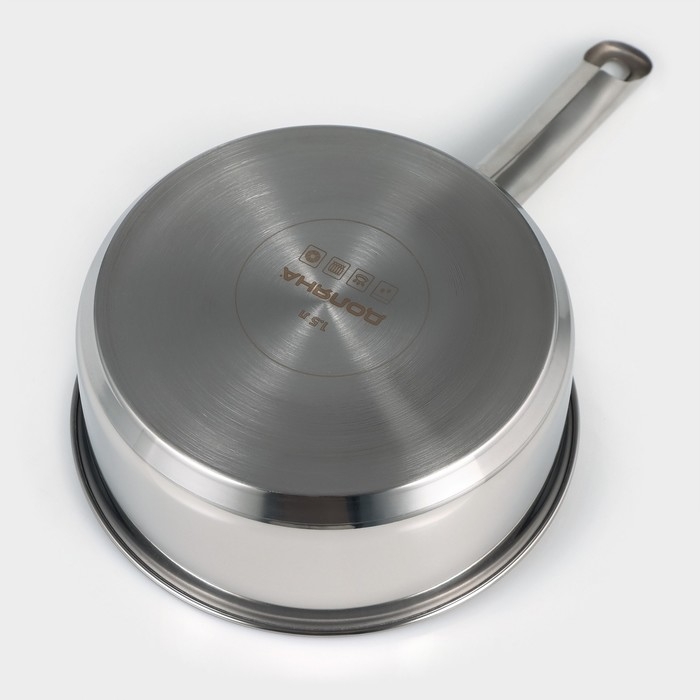 Кастрюля - сотейник Доляна «Грейт», 1.5 л, d=18 см, капсульное дно, индукция