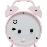 Часы-будильник настольные &laquo;Классика&raquo;, дискретный ход, 12&times;8.5 см, 1хАА, розовые