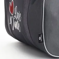 Сумка спортивная TEXTURA, на молнии с подкладкой, длинный ремень, маленький размер, серая