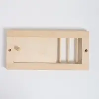 Крышка вентиляции, 30&times;17 см, липа, с задвижкой, &laquo;Добропаровъ&raquo;