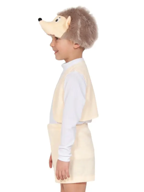 Карнавальный костюм «Ёжик», плюш-лайт, жилет, шорты, маска, рост 92-116 см