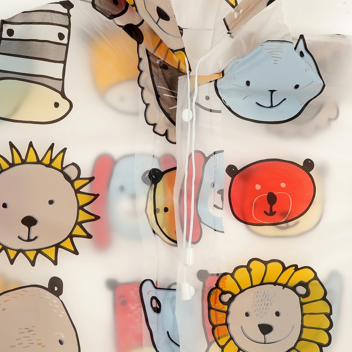 Дождевик детский «Звери», рост 125-155 см Дождевик детский «Звери», рост 125-155 см