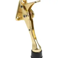 Фиксатор дверной LOCKLAND “козья ножка”, с автоподъемом, цвет золото Фиксатор дверной LOCKLAND “козья ножка”, с автоподъемом, цвет золото