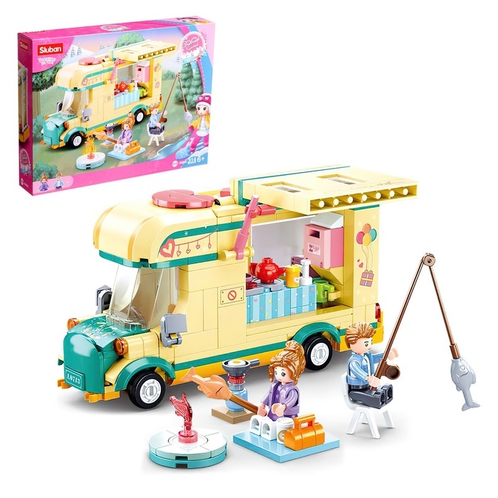 Конструктор Розовая мечта «Дом на колесах», 314 деталей Конструктор Розовая мечта «Дом на колесах», 314 деталей