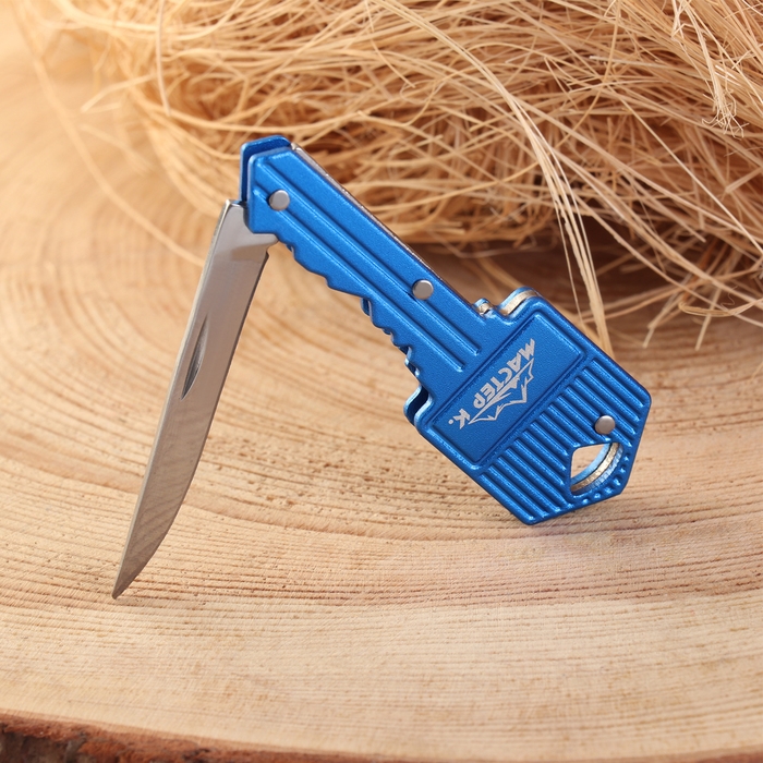 Нож складной Нож складной "Ключ" 11,7см, клинок 47мм/1,8мм, брелок, микс