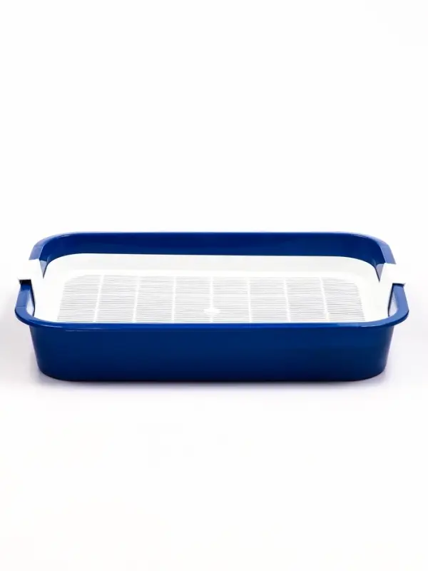 Туалет для кошек &laquo;Белла мини&raquo;, 35&times;26&times;6 см, с сеткой, пластик, синий