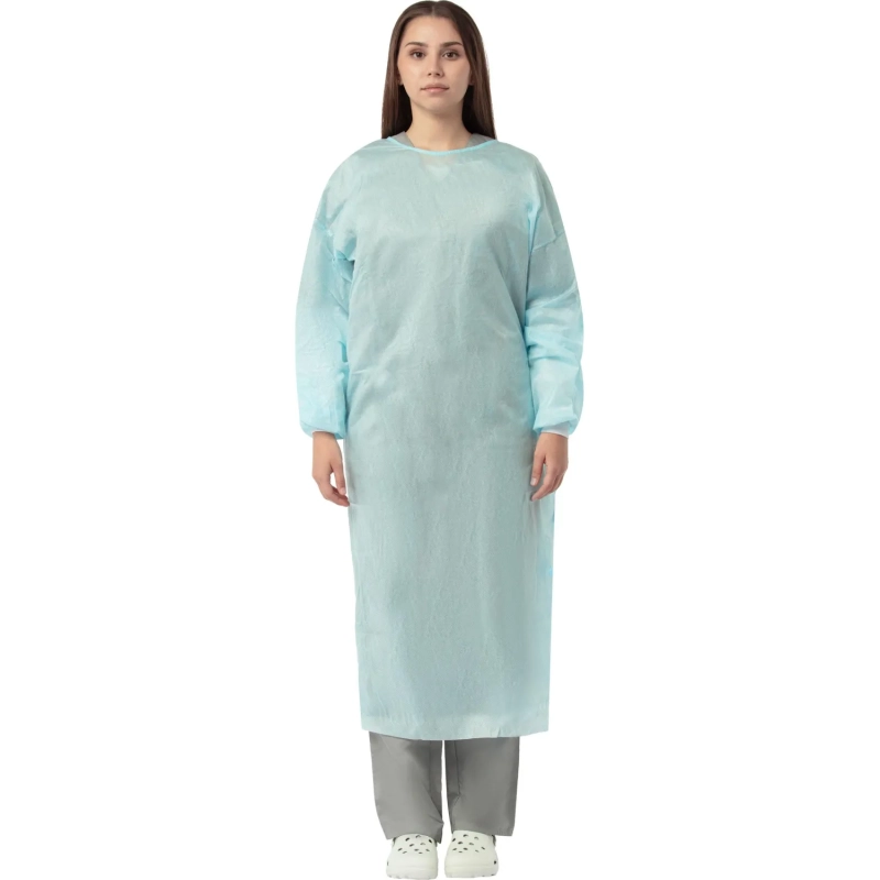 Халат хирург. стер., L (50-52), Стандарт+, (пл 40,&nbsp;смс) 1шт./уп